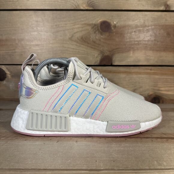Women’s Size 7 - Adidas NMD R1 “Bliss Pink” Comfort Running Sneakers GW9473 READ - Picture 1 of 12